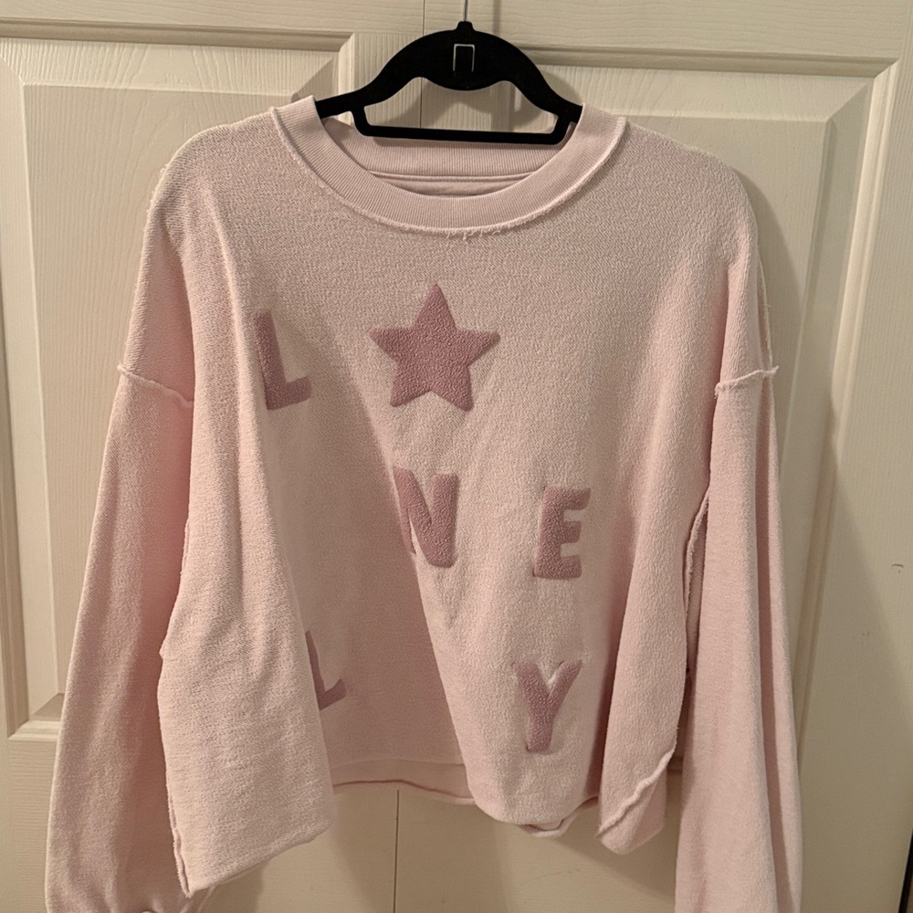 Lonely Ghost - North Star Cropped Heavyweight Crewneck Top